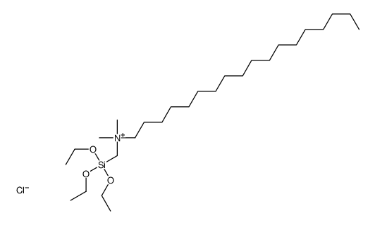 dimethyl-octadecyl-(triethoxysilylmethyl)azanium,chloride Structure