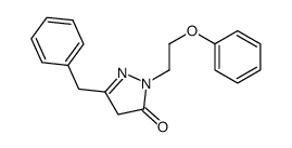 5-benzyl-2-(2-phenoxyethyl)-4H-pyrazol-3-one Structure