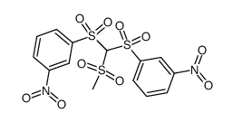 Methylsulfonyl-bis-(3-nitrophenylsulfonyl)-methan Structure