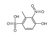 4-hydroxy-2-methyl-3-nitrobenzenesulfonic acid结构式