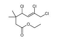 ethyl 4,6,7-trichloro-3,3-dimethylhept-5-enoate Structure