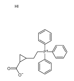 2-(2-carboxycyclopropyl)ethyl-triphenylphosphanium,iodide Structure