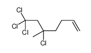 5,7,7,7-tetrachloro-5-methylhept-1-ene结构式