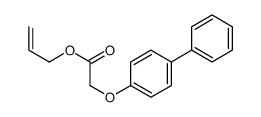 prop-2-enyl 2-(4-phenylphenoxy)acetate结构式