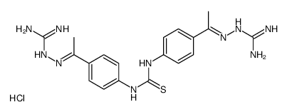 1,3-bis[4-[(E)-N-(diaminomethylideneamino)-C-methylcarbonimidoyl]phenyl]thiourea,hydrochloride结构式