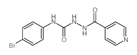 3-(4-bromophenyl)-1-(pyridine-4-carbonylamino)urea结构式