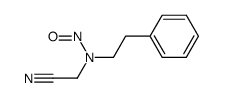 N-Nitroso-N-[2-phenyl-ethyl]-amino-acetonitril结构式