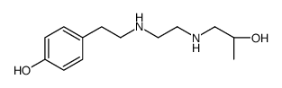 4-[2-[2-[[(2S)-2-hydroxypropyl]amino]ethylamino]ethyl]phenol Structure