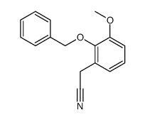 2-(3-methoxy-2-phenylmethoxyphenyl)acetonitrile结构式