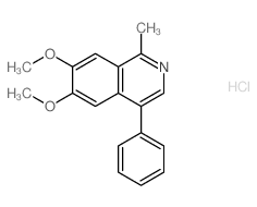 6,7-dimethoxy-1-methyl-4-phenyl-isoquinoline结构式