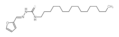 Hydrazinecarbothioamide,2-(2-furanylmethylene)-N-hexadecyl-结构式