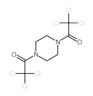2,2,2-trichloro-1-[4-(2,2,2-trichloroacetyl)piperazin-1-yl]ethanone结构式