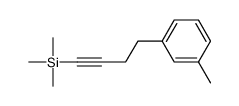 trimethyl-[4-(3-methylphenyl)but-1-ynyl]silane结构式