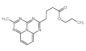 4-(5-methyl-1,3,4,6,9b-pentaaza-phenalen-2-yl)-butyric acid propyl ester Structure