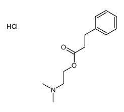 2-(dimethylamino)ethyl 3-phenylpropanoate,hydrochloride结构式