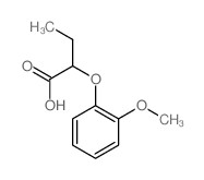 2-(2-甲氧基-苯氧基)-丁酸结构式