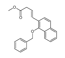 methyl 4-(1-phenylmethoxynaphthalen-2-yl)but-3-enoate结构式