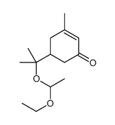 5-[2-(1-ethoxyethoxy)propan-2-yl]-3-methylcyclohex-2-en-1-one结构式