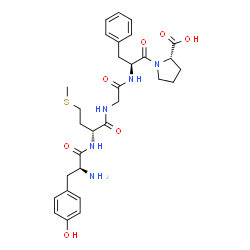 enkephalin, Met(2)-Pro(5)- structure