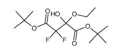 2-Ethoxy-3,3-difluoro-2-hydroxy-succinic acid di-tert-butyl ester Structure