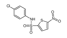 N-(4-chlorophenyl)-5-nitrothiophene-2-sulfonamide结构式