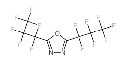 2,5-bis(1,1,2,2,3,3,3-heptafluoropropyl)-1,3,4-oxadiazole结构式