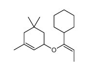 3-(1-cyclohexylprop-1-enoxy)-1,5,5-trimethylcyclohexene结构式