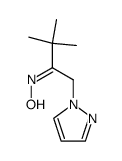 3,3-dimethyl-1-pyrazol-1-yl-butan-2-one oxime结构式