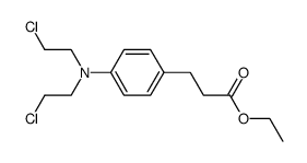 ethyl 3-[4-(N,N-bis(2-chloroethyl)amino)phenyl]propanoate结构式