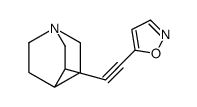 5-[2-(1-azabicyclo[2.2.2]octan-3-yl)ethynyl]-1,2-oxazole结构式