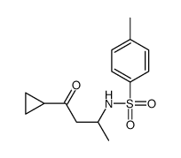 N-(4-cyclopropyl-4-oxobutan-2-yl)-4-methylbenzenesulfonamide结构式