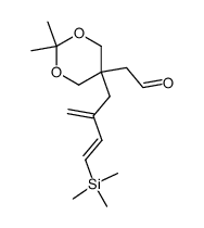 [2,2-Dimethyl-5-((E)-2-methylene-4-trimethylsilanyl-but-3-enyl)-[1,3]dioxan-5-yl]-acetaldehyde结构式