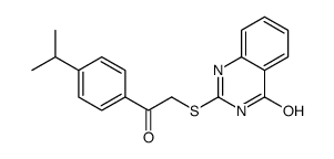 2-[2-oxo-2-(4-propan-2-ylphenyl)ethyl]sulfanyl-1H-quinazolin-4-one Structure