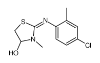 2-(4-chloro-2-methylphenyl)imino-3-methyl-1,3-thiazolidin-4-ol结构式
