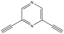 Pyrazine, 2,6-diethynyl- (9CI)结构式