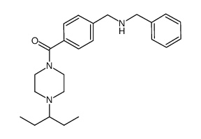 {4-(benzylamino-methyl)-phenyl}-4-{(1-ethyl-propyl)-piperazin-1-yl}-methanone Structure