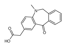 6,11-Dihydro-5-methyl-11-oxo-5H-dibenz[b,e]azepine-2-acetic acid结构式