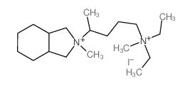 diethyl-methyl-[4-(2-methyl-1,3,3a,4,5,6,7,7a-octahydroisoindol-2-yl)pentyl]azanium结构式