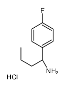 (1R)-1-(4-Fluorophenyl)-1-butanamine hydrochloride (1:1) Structure