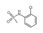 N-(2-chlorophenyl)methanesulfonamide structure