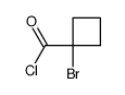 1-bromo-1-cyclobutanecarboxylic acid chloride结构式