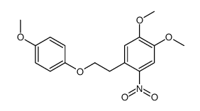 1,2-Dimethoxy-4-[1-(4-methoxyphenoxy)ethyl]-5-nitrobenzene Structure