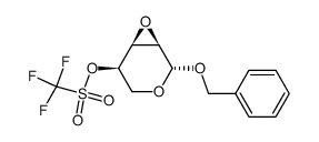 benzyl 2,3-anhydro-4-triflyl-β-L-ribopyranoside结构式