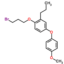 1-(3-Bromopropoxy)-4-(4-methoxyphenoxy)-2-propylbenzene结构式