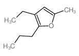 3-ethyl-5-methyl-2-propyl-furan Structure