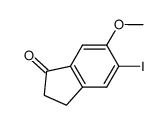 5-Iodo-6-methoxy-1-indanone结构式