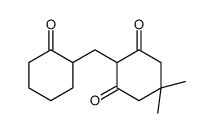 5,5-dimethyl-2-[(2-oxocyclohexyl)methyl]cyclohexane-1,3-dione结构式