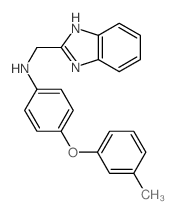 1H-Benzimidazole-2-methanamine,N-[4-(3-methylphenoxy)phenyl]-结构式