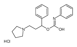 (1-phenyl-3-pyrrolidin-1-ylpropyl) N-phenylcarbamate,hydrochloride结构式