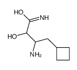 3-amino-4-cyclobutyl-2-hydroxybutanamide结构式